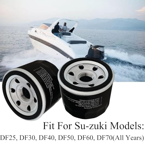 Image of New Oil Filter 16510-87J02 Fit For Su-zuki DF25 DF30 DF40 DF50 DF60 DF70 Outboards Replacement 16510-87J00 (2)