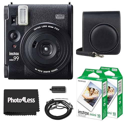 Fujifilm Instax Mini 99 Instant Film Camera Bundle with Fujifilm Instax Mini Instant Film (20 Sheets) with Accessories Including Protective Carrying Case Value Bundle - image 1