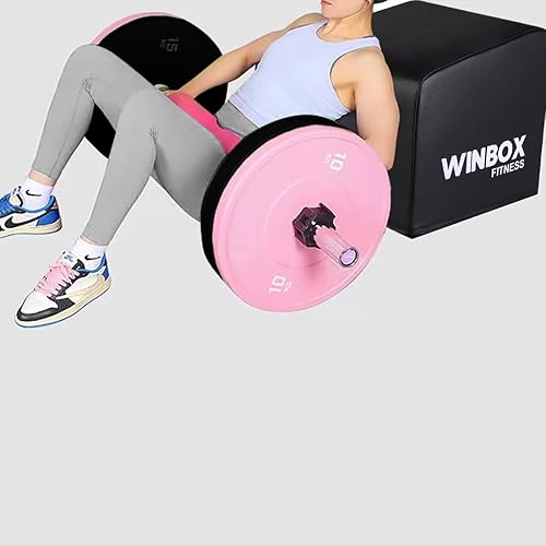Miniatura 2 de WINBOX Máquina de empuje de cadera, caja de entrenamiento para empuje de cadera, entrenamiento de fuerza abdominal y núcleo, equipo de entrenamiento
