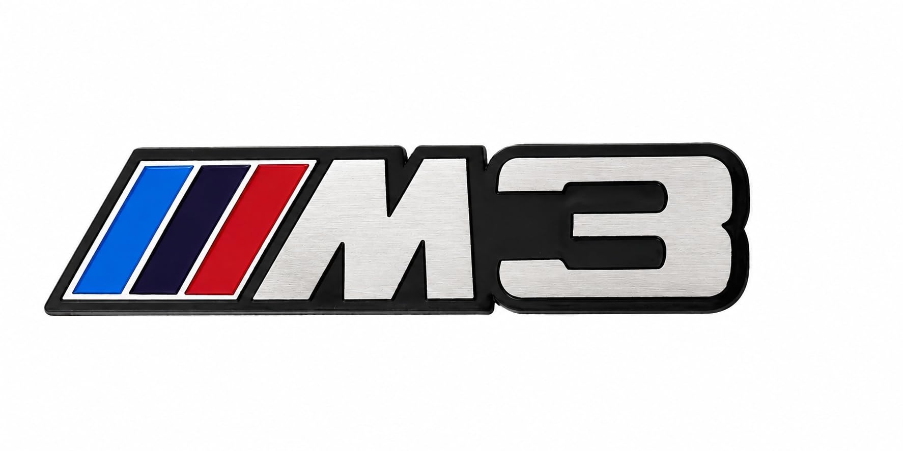 AUTOMASH M3 Performance Emblem Badge Logo Compatible with BAM-W All Series Car 3D Rear Trunk Letter Decal (Silver)-image-24