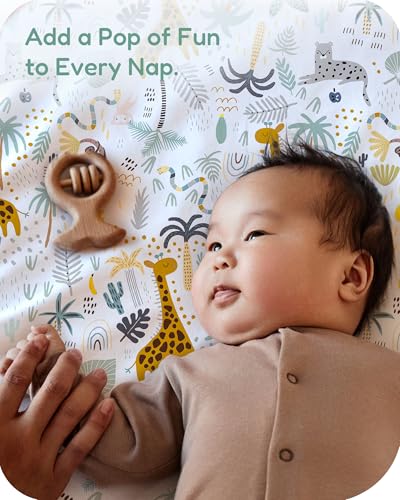 Image of Pack and Play Sheets Fitted 2 Pack, 38x26 Graco Pack n Play Sheets for Playard & Travel Crib Mattress, Ultra Soft Jersey Knit, Breathable Stretchy Deep Pocket, Compatible with Mini Cribs