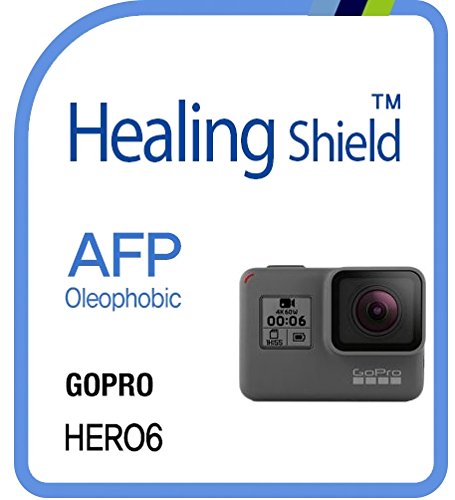 Healingshield �X�L���V�[���t���ی�t�B���� Oleophobic AFP Clear Film for Gopro Camera Hero 6 [3pcs]