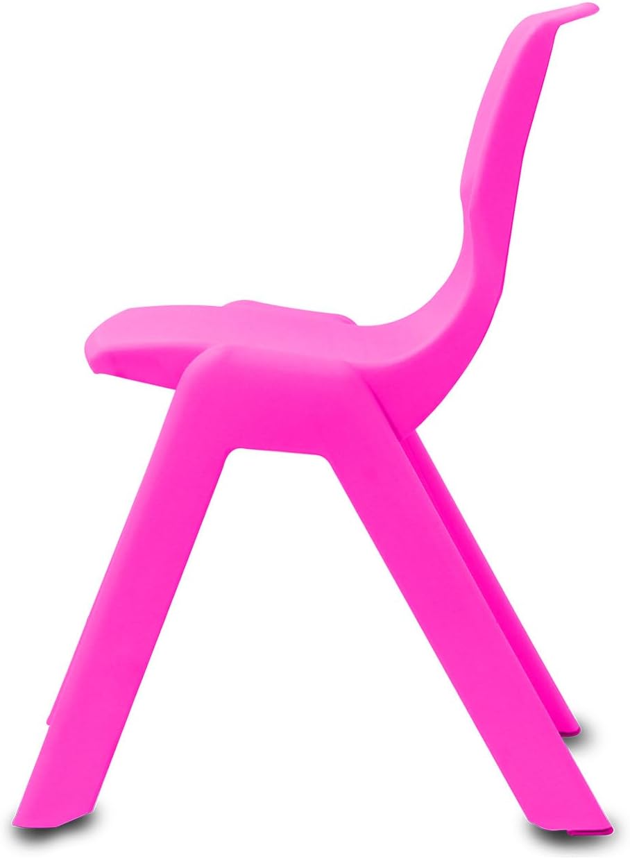 JAMARA Smiley 460584 Children's Chair up to 100 kg Stackable Robust Plastic Suitable for Indoor Outdoor Use Pink