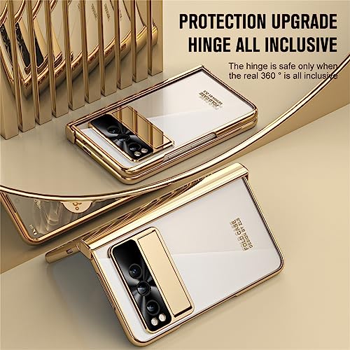 Coque transparente Google Pixel Fold 5G 2023 rigide fine avec vitre de protection