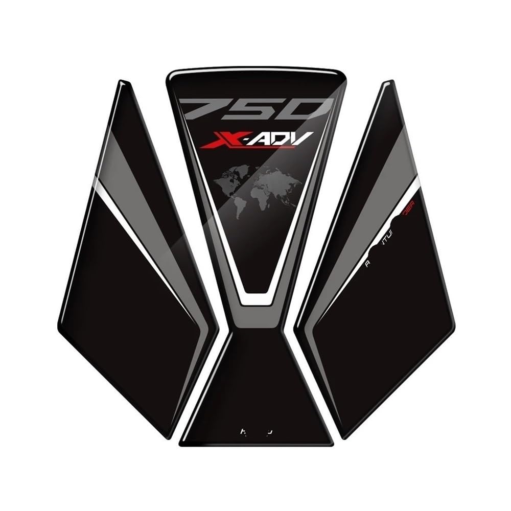 Autocollant réservoir X-ADV 750 protection haut de gamme en résine 3D