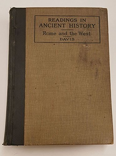Rome and the West (Readings in ancient history) B0008AWP6Y Book Cover