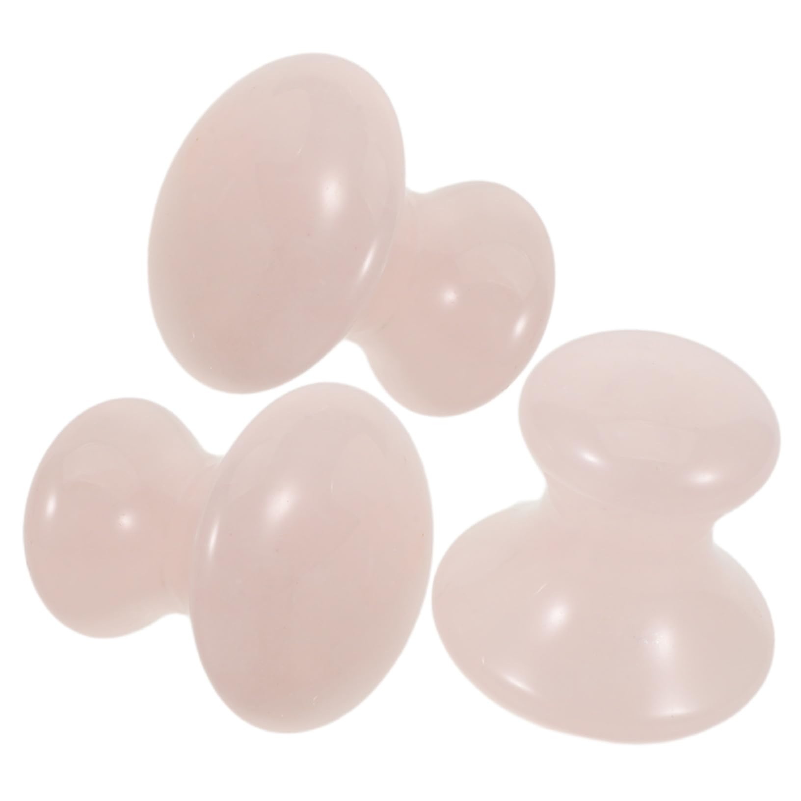 Healvian 3 Piezas Herramienta de Masaje Facial Gua Sha Forma de de Cristal Piedra de Masaje para Cara Portátil y Ergonómica para Cuidado Antienvejecimiento y Reducción de Bolsas Ojos
