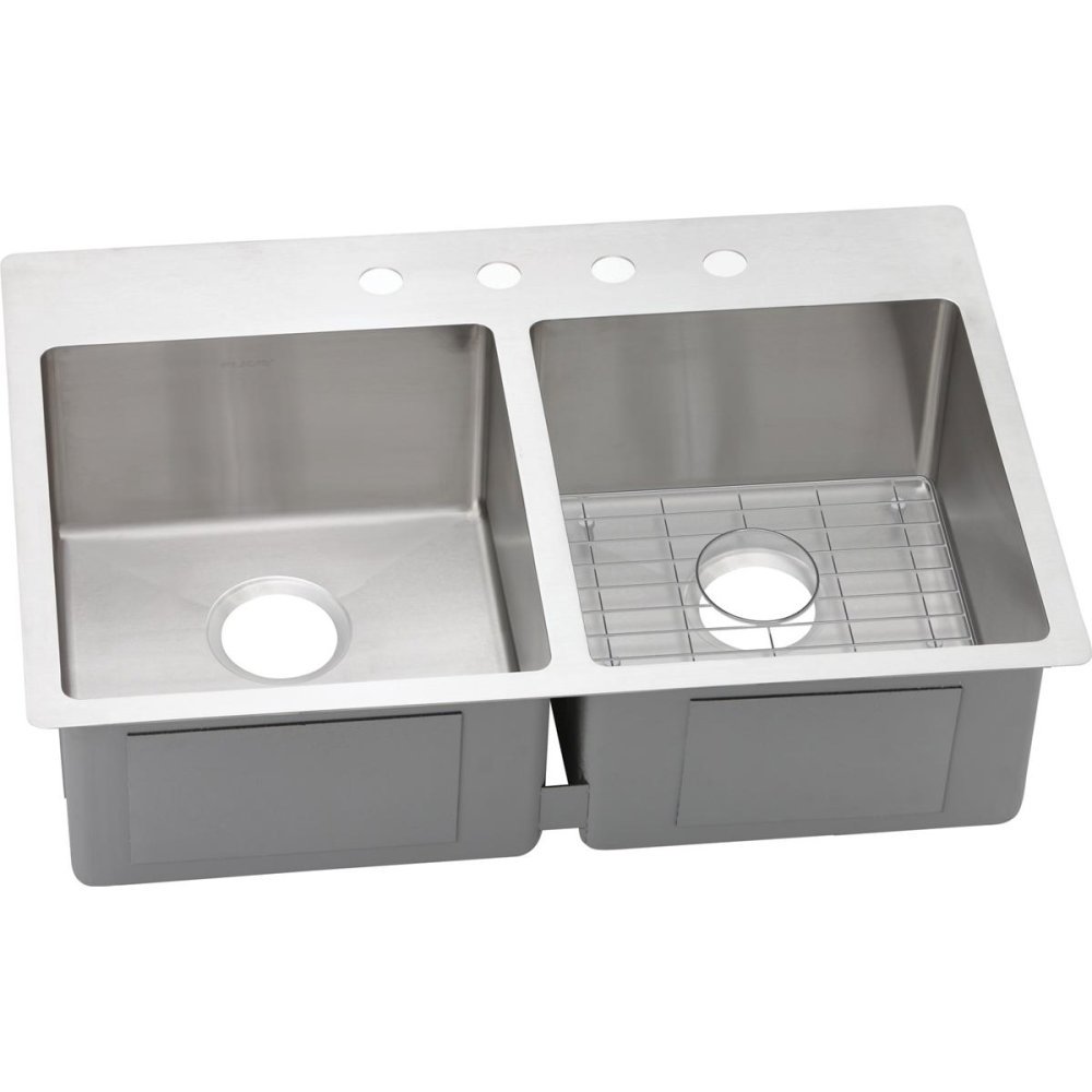 Elkay ECTSR33229TBG1 Crosstown Equal Double Bowl Dual Mount