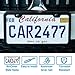 2PCS Premium Matte Black License Plate Frames, Solid Rust-Proof Aluminum Holder with 2 Holes, Universal Car Frame for Women and Man, Including Screws, by Lengnoyp.