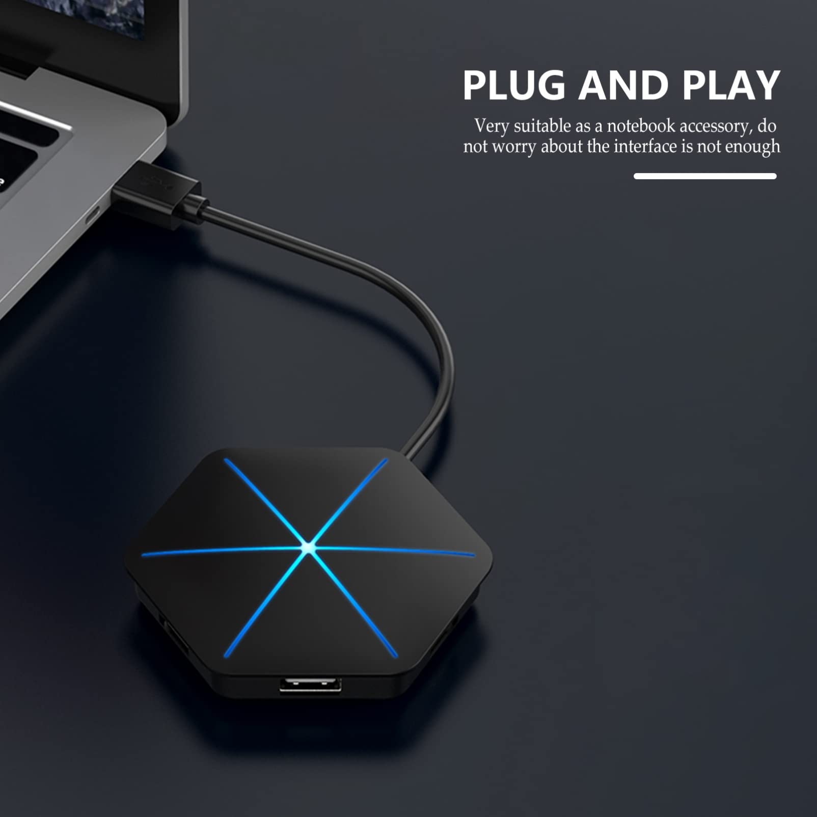 Hemobllo 2pezzi Hub Usb Multifunzionale Porte Con Design Sicuro Adattatore Di Espansione Portatile Per Computer e Laptop Compatibile Con Dispositivi Usb Trasferimento Dati Veloce e Facile