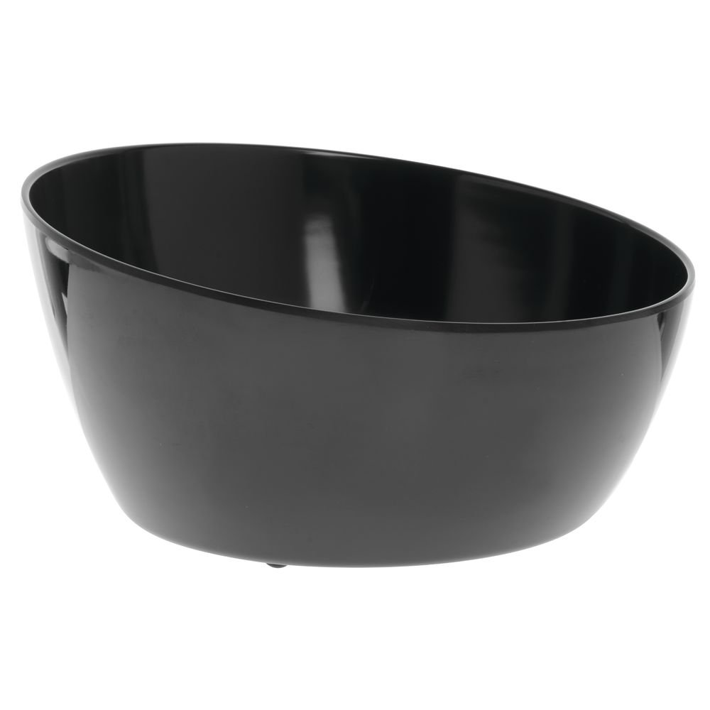 Black Serving Bowl Melamine - 8 1/2"Dia x 4 1/4"H by HUBERT – Plastic, Black, Model H0124-BLACK