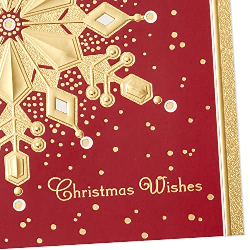 Hallmark 5XPX2315 Boxed Holiday Cards, Red And Gold Snowflake thumb #4