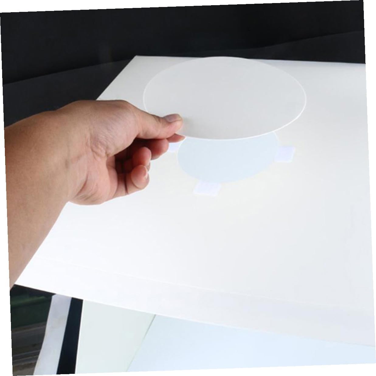 Portable Photography Light Box 30cm with LED Lights and Black White Backdrops, Small Photo Studio Tent for Product Shooting and Small Business Supplies