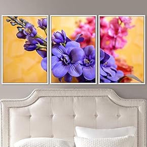signwin 3 Piece Framed Canvas Wall Art Colorful...