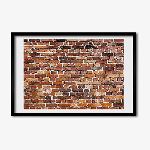 Cadre photo 60x40 cm Tulup avec affiche mur de briques effet tableau peinture moderne