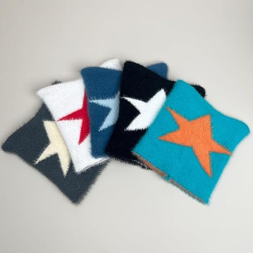 Cute Beanies for Women Fluffy Fuzzy Hats Kawaii Cat Ear Hat Winter Warm Knitted Hat Y2k Grunge Accessories (One Size,Brown) — view 3