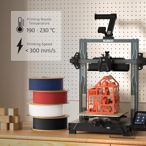 Image of ELEGOO Matte PLA 3D Printer Filament Yellow 1.75mm | Precision ±0.02mm | Matte Finish, Tangle-Free | 1KG Spool | Reliable Adhesion | Compatible with FDM Printers