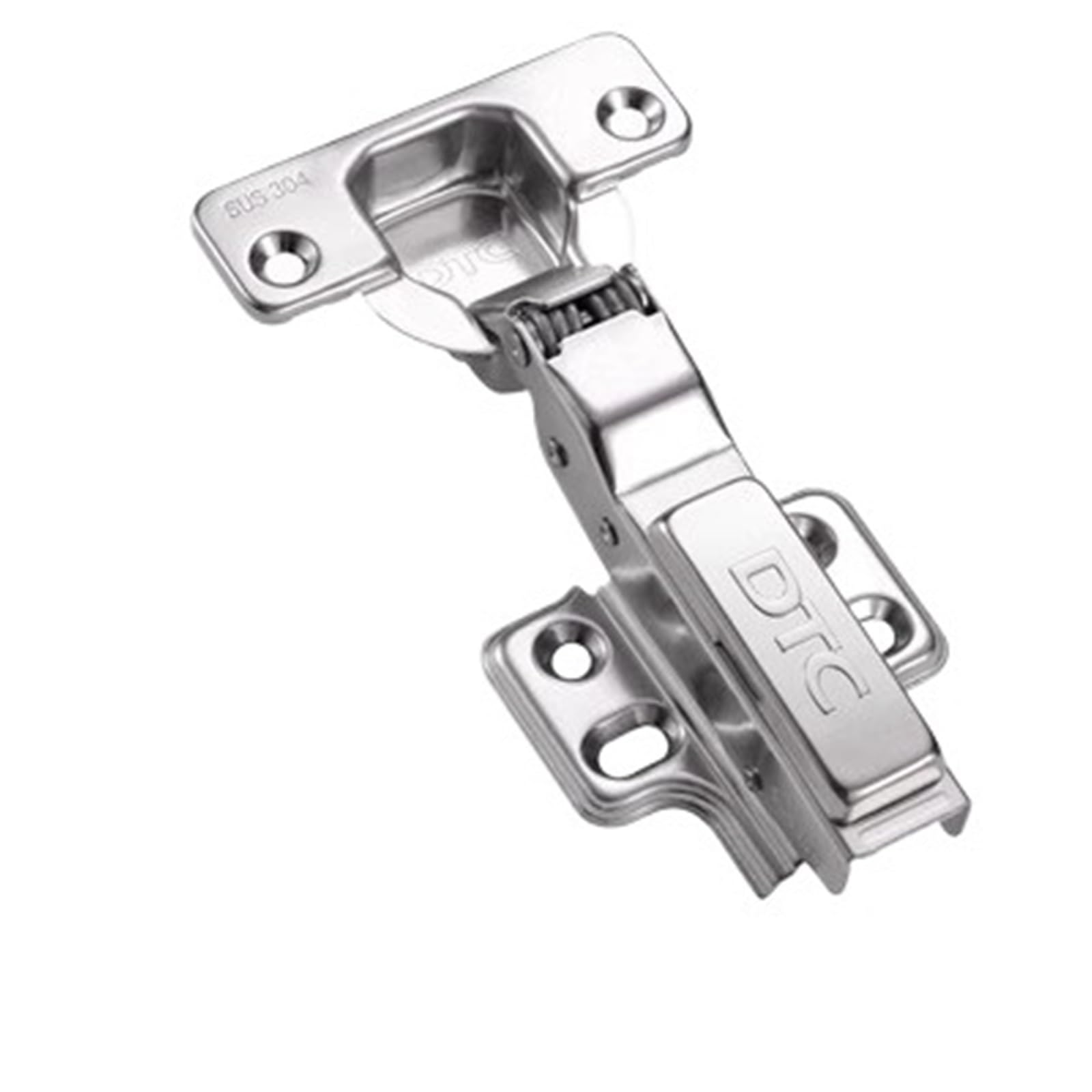 Kdhcvkz 304 Half Overlay 4Pcs 304 Stainless Steel Soft Close Cabinet Hinge Furniture Hinge(304 Half Overlay)