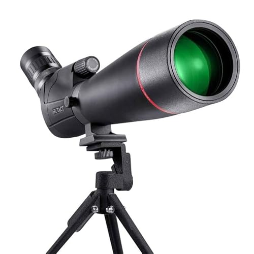 20-60x80mm Spektiv, Wasserdicht, Stoßfest, mit Stativ und Digiscoping-Adapter, BAK4-Prismen, für Sportschützen Zielschießen Jagd Vogelbeobachtung Wildlife Scenery Cover