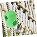 Kisangel 6Pcs Green Abs Plastic Climbing Net Buckles - Children's Climbing Rope Connectors for Indoor/Outdoor Use - 2.55X1.18X1.18In