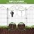 10 Panels No Dig Decorative Garden Fence Panel – 28" H X 19.6' L Rustproof Metal Dog Fence Outdoor for Yard, Animal Barrier Fence for Pet, Garden Border, Patio, Flower Beds| Temporary Fencing