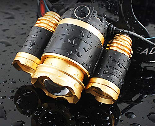 Faro de pesca LED zoom con sensor de carga USB para noches de acampada 4