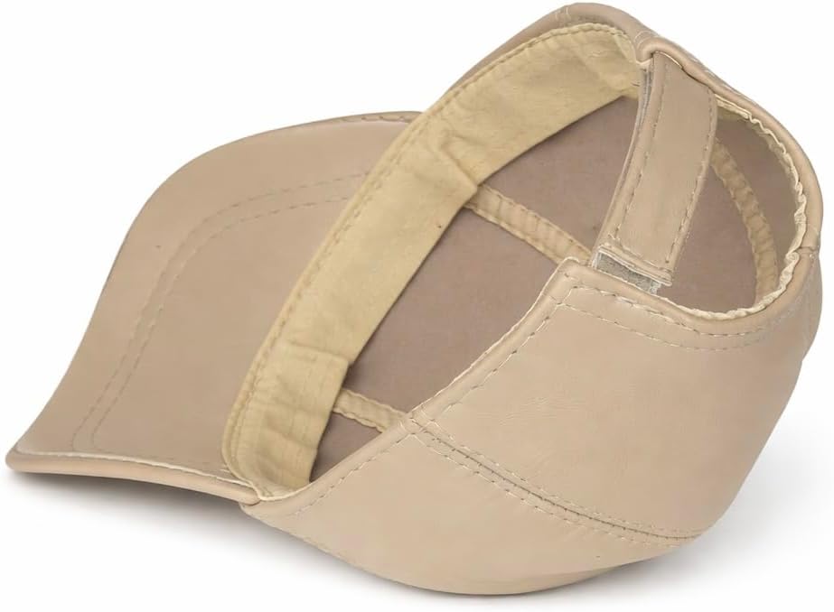 Lukkizara Genuine Real Lambskin Leather Unisex Baseball Cap - 100% Lambskin Adjustable