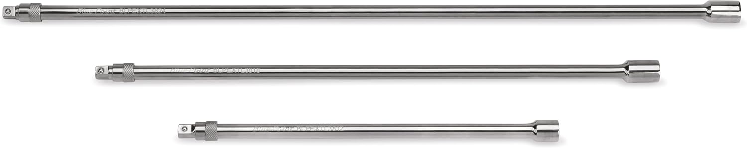 Williams JHW31026 Drive Locking Extension, 3/8 Inch, 12 Inch Length, Triple Chrome Plated, Rugged Chrome Vanadium Construction, Secure Socket Retention for Automotive, Industrial & Maintenance Use