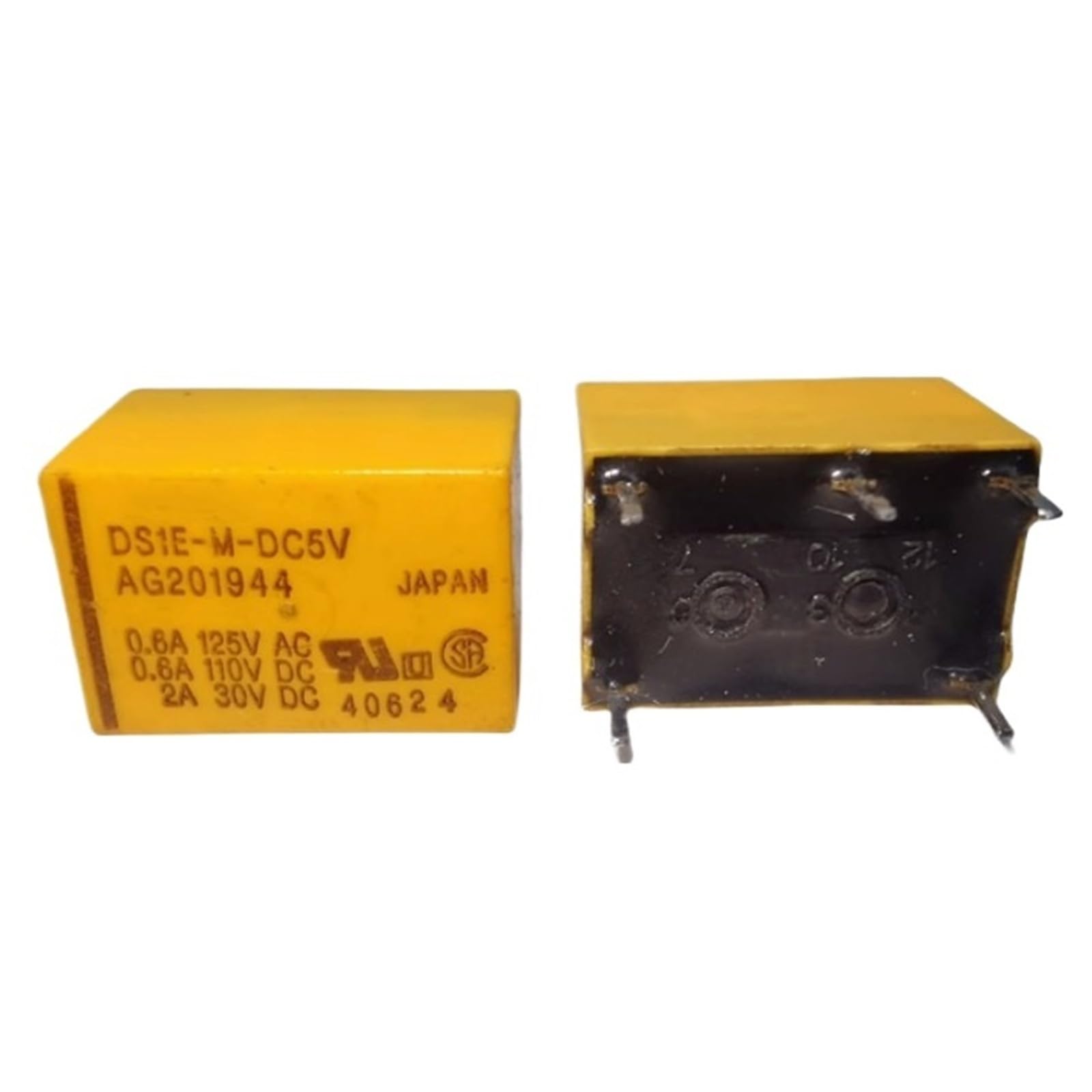 Relais de puissance 5 broches DS1E-S-DC12V pour circuit imprime