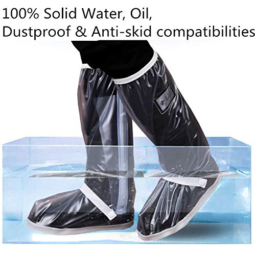 Dstong Overshoes Rain Boots Waterproof Anti-Snow Shoe Covers Reusable Rain Boots Protective Gear For Men And Women Galoshes(Transparent, Xl) #TOP2