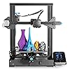 Creality Offizieller Ender 3 V2 FDM 3D Drucker Printer mit leiserem Mainboard, MeanWell-Netzteil, Glasplatte, Extruderknopf, für PLA/TPU/PETG, Druckgröße 220 x 220 x 250mm