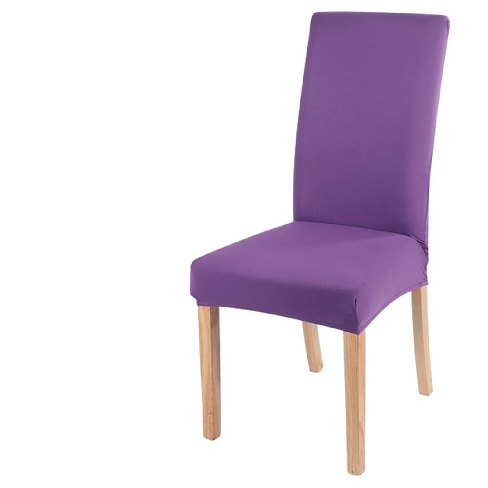 QXBFNDC Chair Covers Elastic solid color Chair Cover Home Spandex Stretch Slipcovers Chair Seat Covers For Kitchen Dining Room Wedding Banquet Home(Purple)