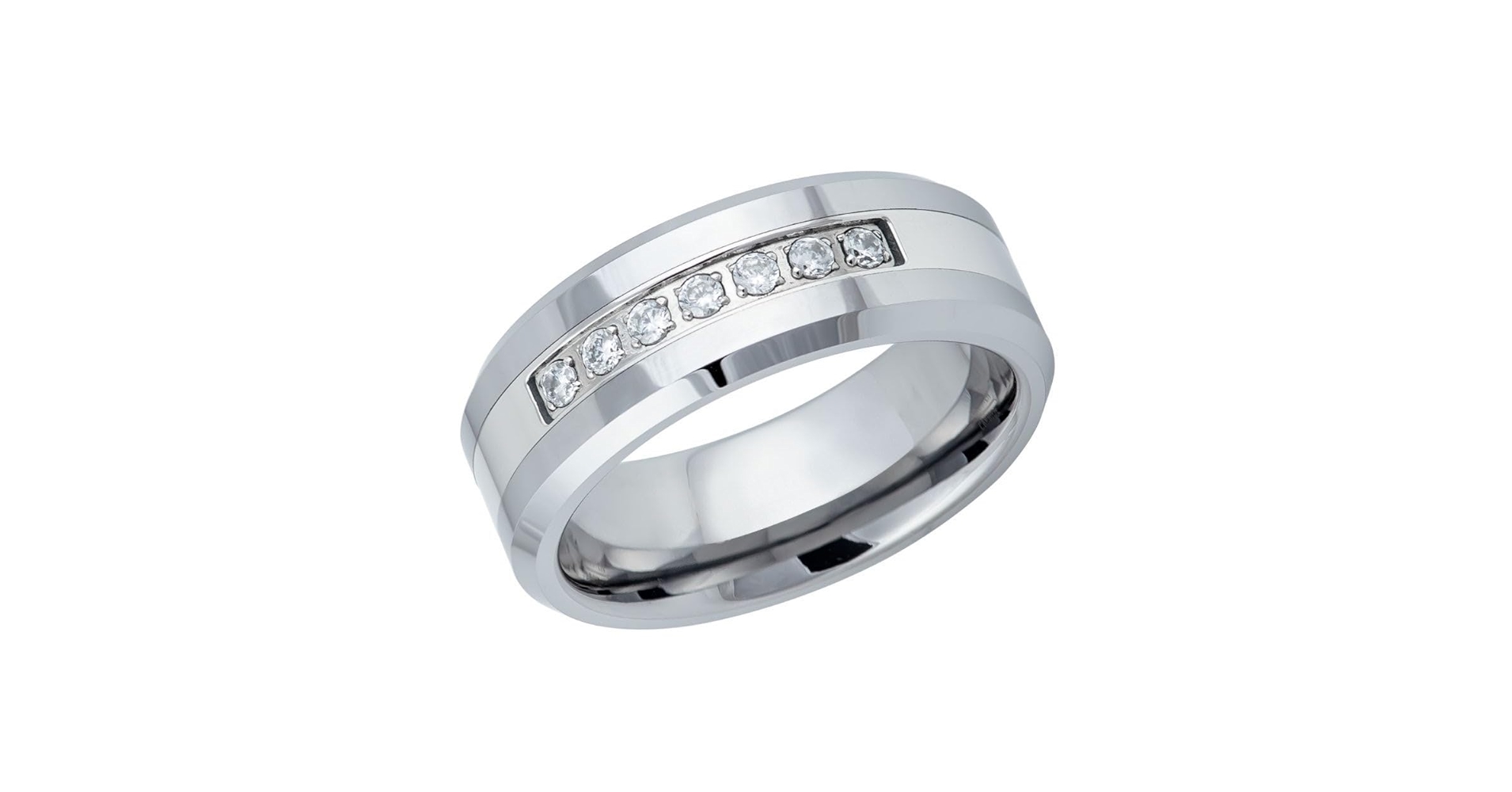 【Masa】UR-TACTICALD-RING Masa】UR-TACTICALD-RING White Gold Men's Ring Size 8mm