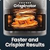 Chefman Crispinator Air Fryer 6-in-1 with 8 Qt capacity, 450F Max Temp with TurboFry Pro Technology for Fast and Even Results, Viewing Window, Nonstick Ceramic Basket