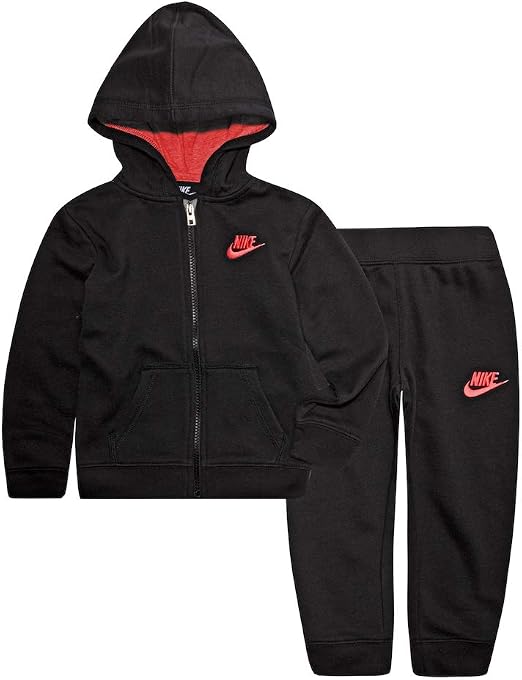 Amazon.com: Nike - Sudadera con capucha y pantalones para niñas (forro  polar, cremallera completa), 5 : Ropa, Zapatos y Joyería