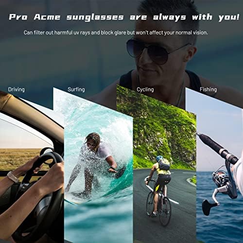 Pro Acme Small Polarized Pilot Sunglasses for Adult Small Face and Junior,52mm