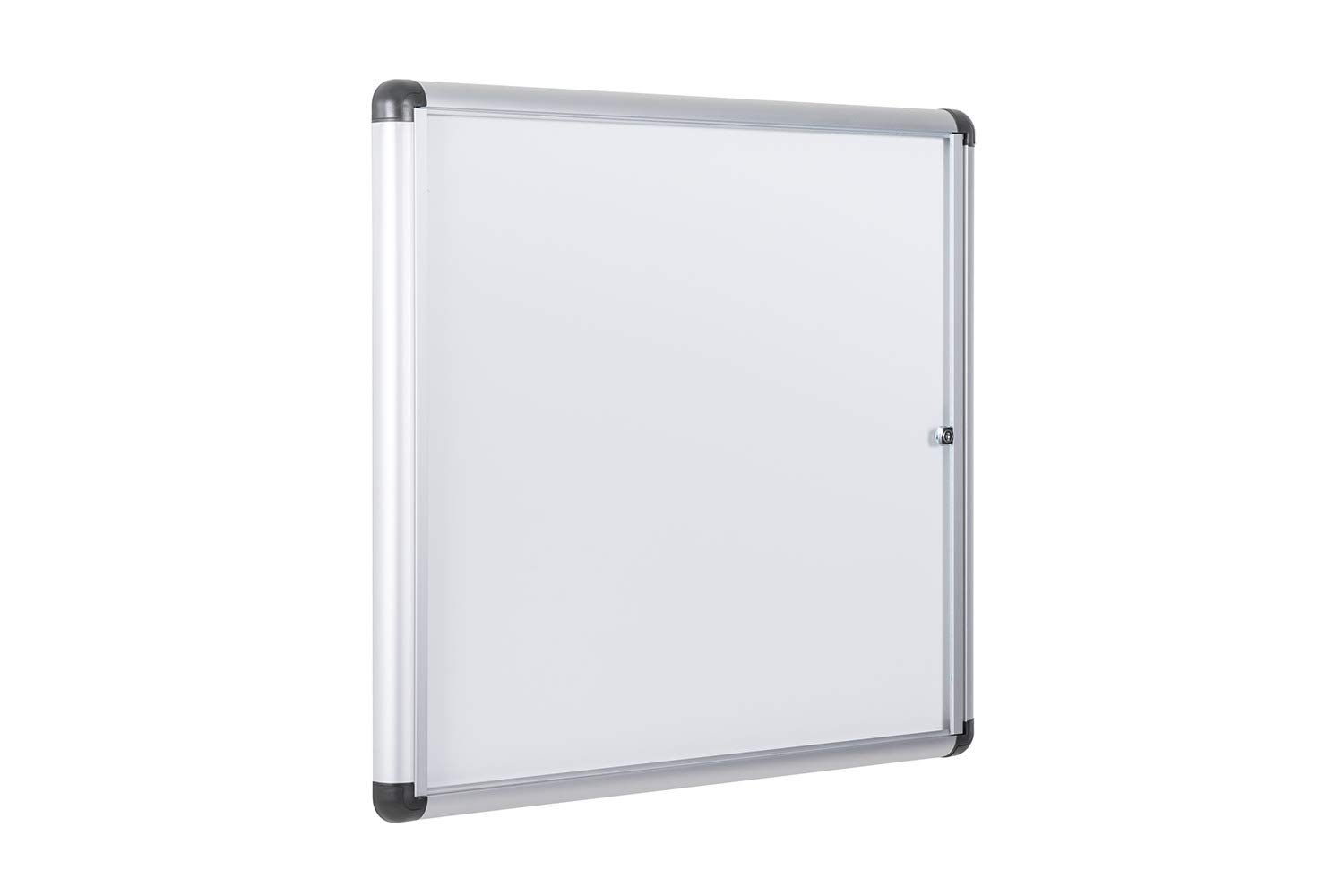 Bi-Office Bacheca Enclore Extra, Superficie Magnetica In Acciaio Laccato, Bacheca Con Anta Battente Per Interni in Alluminio, Dimensioni: 748 x 686 mm - 6xA4