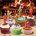 ArtCreativity 2.5 Inch Mini Fireman Figurines for Kids- Set of 12- Free Standing Firefighter Toys Figures- Birthday Party Favors for Boys and Girls, Goody Bag Fillers, Cake Toppers and Decorations