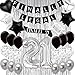 Black Silver 21st Birthday Decorations for Her Him Finally Legal 21st Birthday Decorations including Finally Legal Banner,Finally 21 Sash,Silver Metallic Tinsel Foil Fringe Curtains Photo Backdrop
