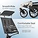 Mompush Jeto Lightweight Travel Stroller – 9.8 lbs Ultra-Compact, One-Hand Fold, Airplane Cabin Approved, All-Terrain Wheels, Smooth Ride for Toddlers, Perfect for Travel & Daily Use