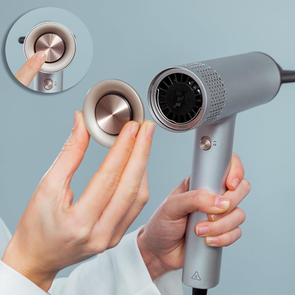 Cecotec Haartrockner BLDC-Motor IoniCare RockStar Aluminum, 2000W | Echte Ionen für Glanz, Hydration, Antifrizzeffekt Durch Ionentechnologie, Aluminium-Gehäuse für Widerstandsfähigkeit, Robust