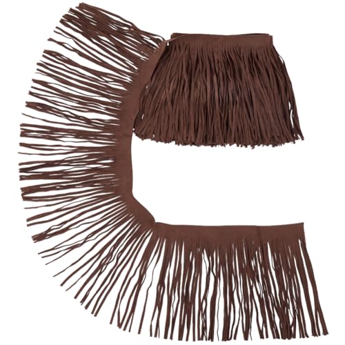 Nappe in pelle scamosciata su entrambi i lati:la nappe da cucire è realizzata in fibra, falso, doppia faccia, durevole e flessibile, morbido e comodo al tatto, non facile da rompere o strappare
