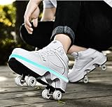 ★ Super helle LED Roller Skate Schuhe: Am Abend können Sie die Straße gehen und die Schuhe löschen. Die unglaubliche LED-Beleuchtung les sind super hell von Farben! Keine Räder während des Tages können ein Paar gleitender Turnschuhe sein, wodurch Kinder super cool aussehen.