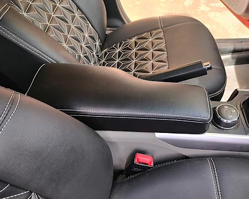 Image of Carigiri OEM Type Big Size Armrest For Tata Nexon /Nexon Ev /Nexon Facelift 2023 /Punch Ev Adventure (Double Stitching,Nappa Leatherette)(All Models & Variants) (Big)