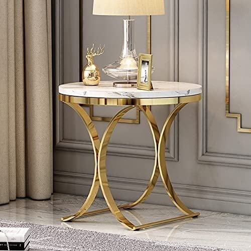 Table d'appoint en marbre Nero chic pour un canapé moderne de salon - 7