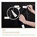 RYB HOME Soundproof Divider Curtains Blackout Curtains for Living Room Bay Window, Inside Felf Linings Insulted Heat Noise Shade Drapes for Sliding Glass Door, W 52 x L 95 inches, Black, 2 Pcs