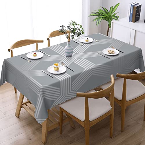 Nappe géométrique rectangulaire lavable pour repas sans taches BONDIJ - 3