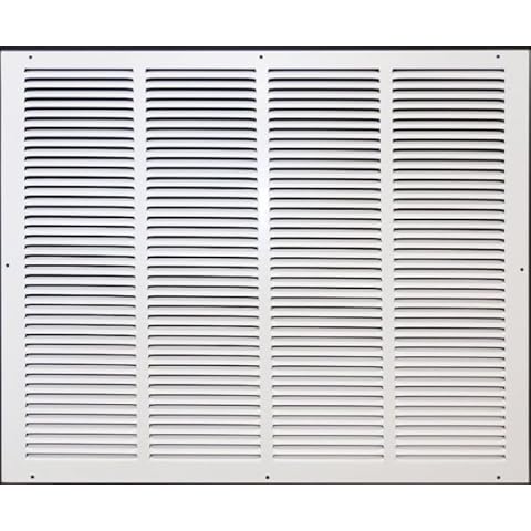 Air Flow Decor 24" x 20" Steel Return Air Grille | HVAC Vent Cover Grill for Wall, Sidewall and Ceiling | Air Return Vent Covers, White (Screws Included) | Outside Dimensions: 25.75"W x 21.75"H Cover