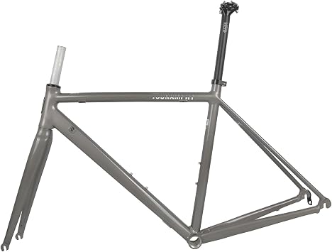 700C Road Bike Frameset C/Rim Brake Aluminum Alloy Frame 44/47/50/53/56cm QR Frames 100/130MM Semi-Internal Routin