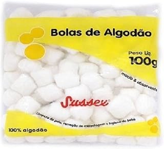 Algodao Sussex Bola Branca 100g Kit c/ 20 und